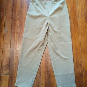 Talbots Women’s Vintage Brown Stretch Crop Trousers Dress Pant Sz 12 Petite